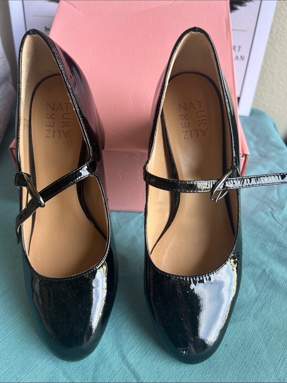 Naturalizer Black Patent Mary Jane Heels